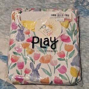 NWT Little Sleepies Garden Hop Bow Back Skater Dress Girls Size 10 Floral